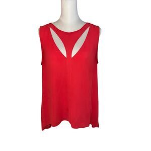 BCBG Maxazria Red Sleeveless  Top Medium